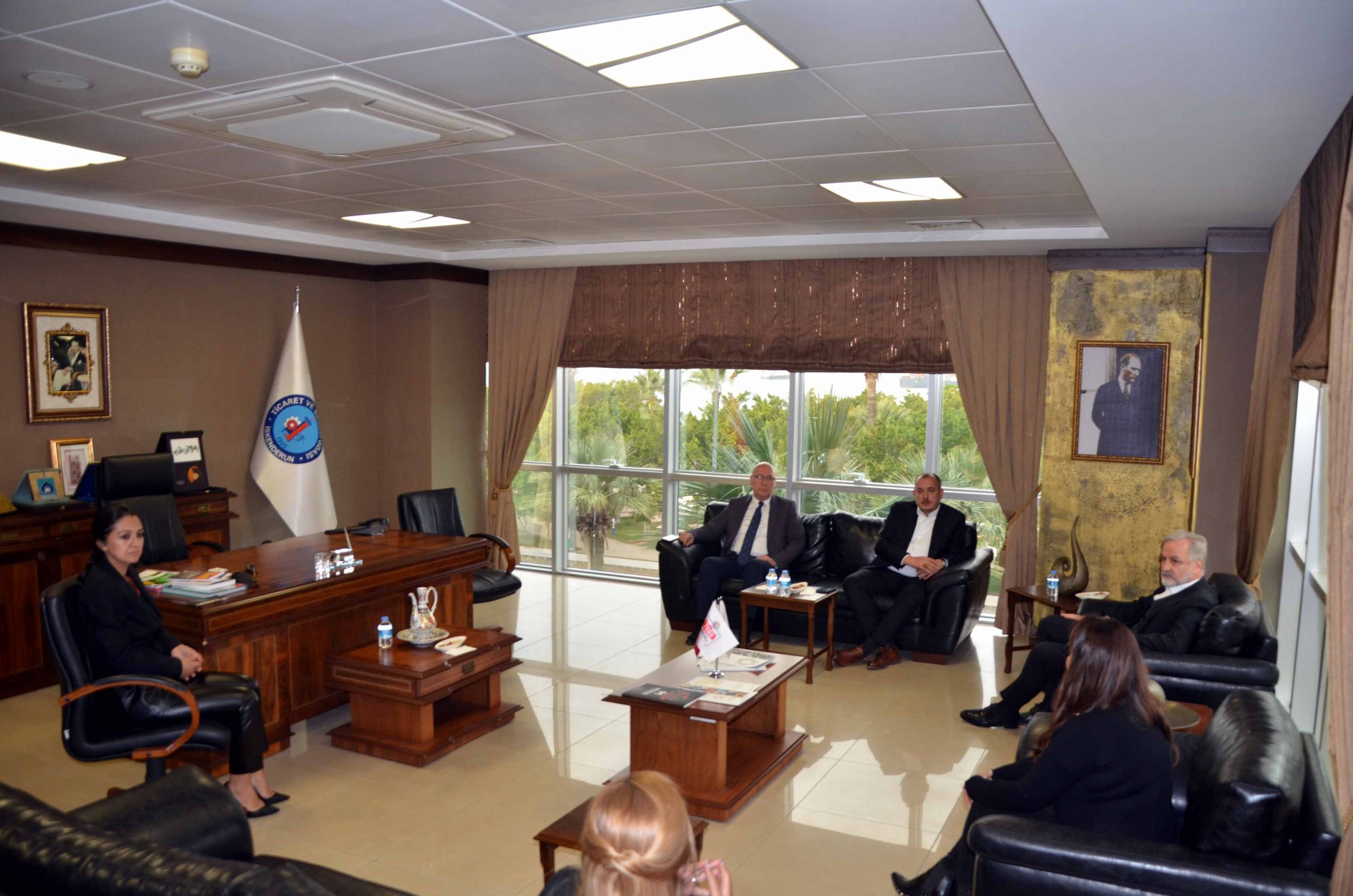 Ak Parti İskenderun İlçe Başkanı Abdulkerim Güven, İTSO&#8217;da Ekonomik gelişmelere dair istişare de bulundu